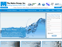 Tablet Screenshot of metrogroupinc.com